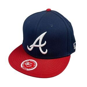 Atlanta‎ Braves MLB Youth Hat Adjustable Black/Red OC Sports NWT